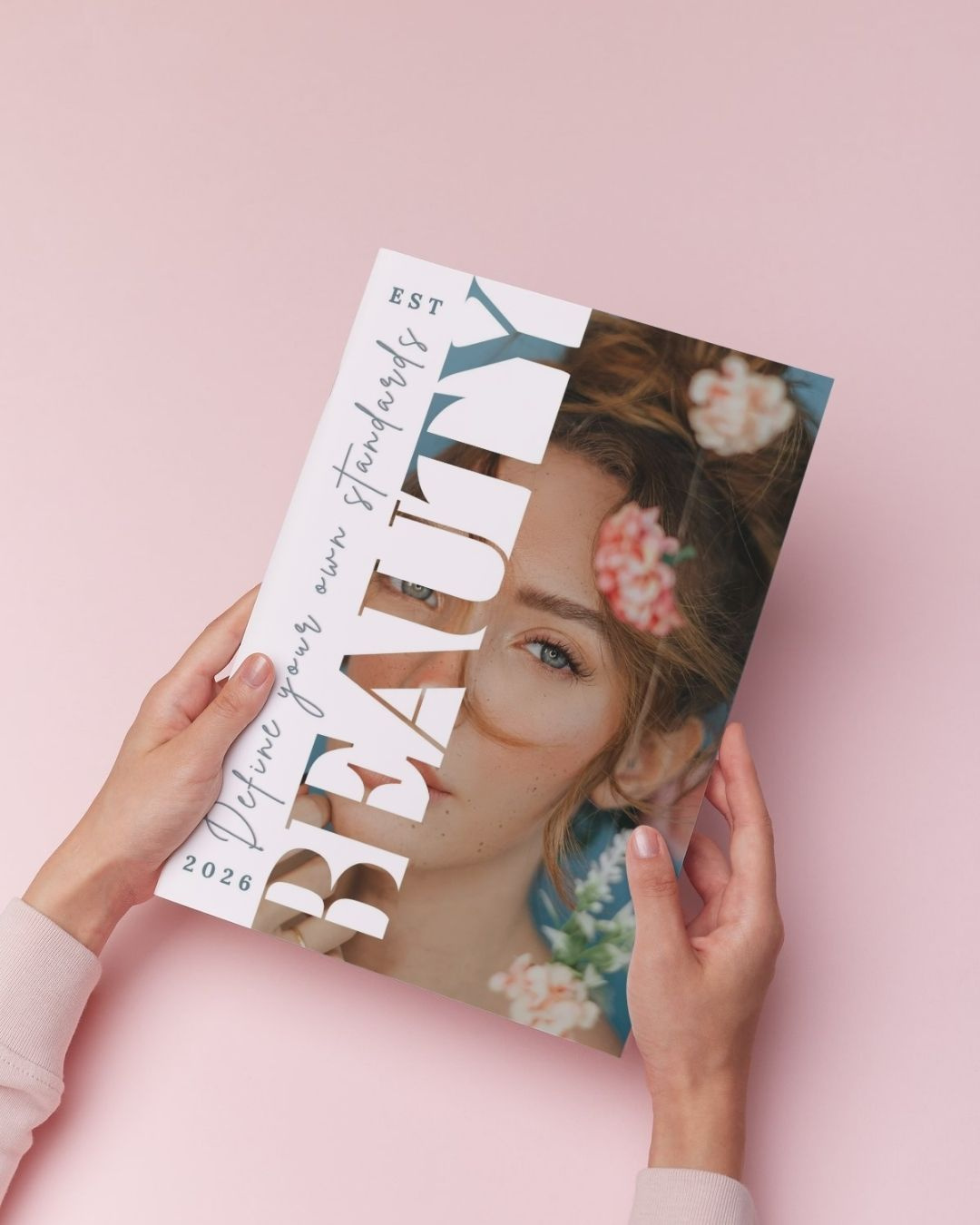 Typography Study: Floral Editorial aesthetic beauty branding cover design creative creative design design editorial floral graphic design layout lookbook magazine cover magazine mockup minimalist print design typography