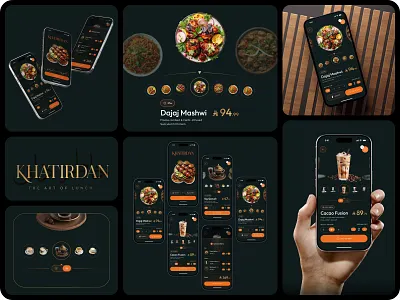 Khatirdan | Restaurant Food Ordering Experience app design branding designing figma food ordering frictionless graphic design moile app product design restaurant app restaurant ui uiux user experience