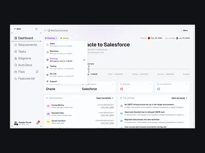Glossa ai automation clean dashboard dashboard design documents drop down enterprise file system light migration product product design stages table table design timeline ui ux
