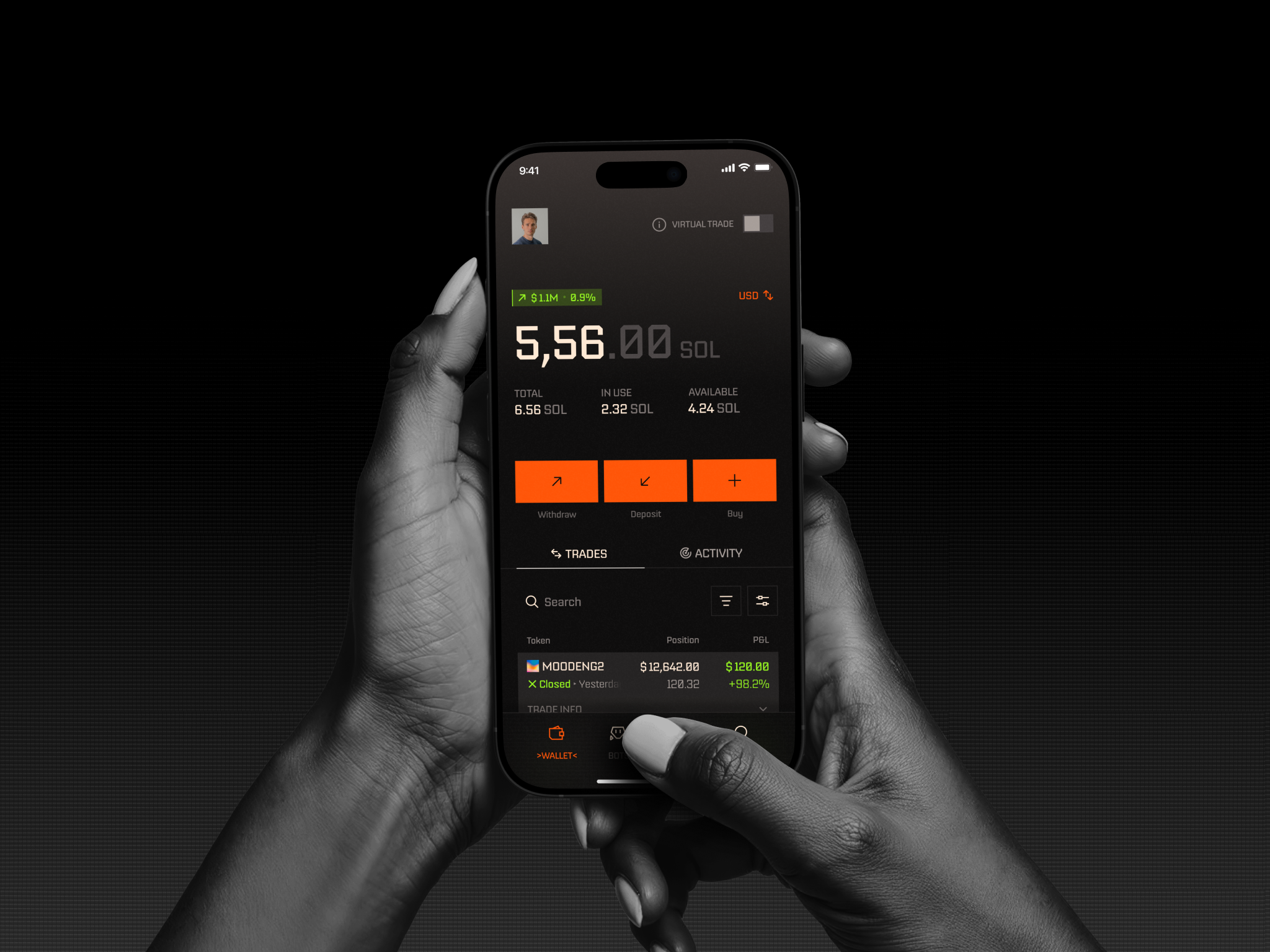 Echo Zero ai app app design blockchain bots clean crypto cyber dark details page figma graphic design minimal mobile design modern techy trading ui ux