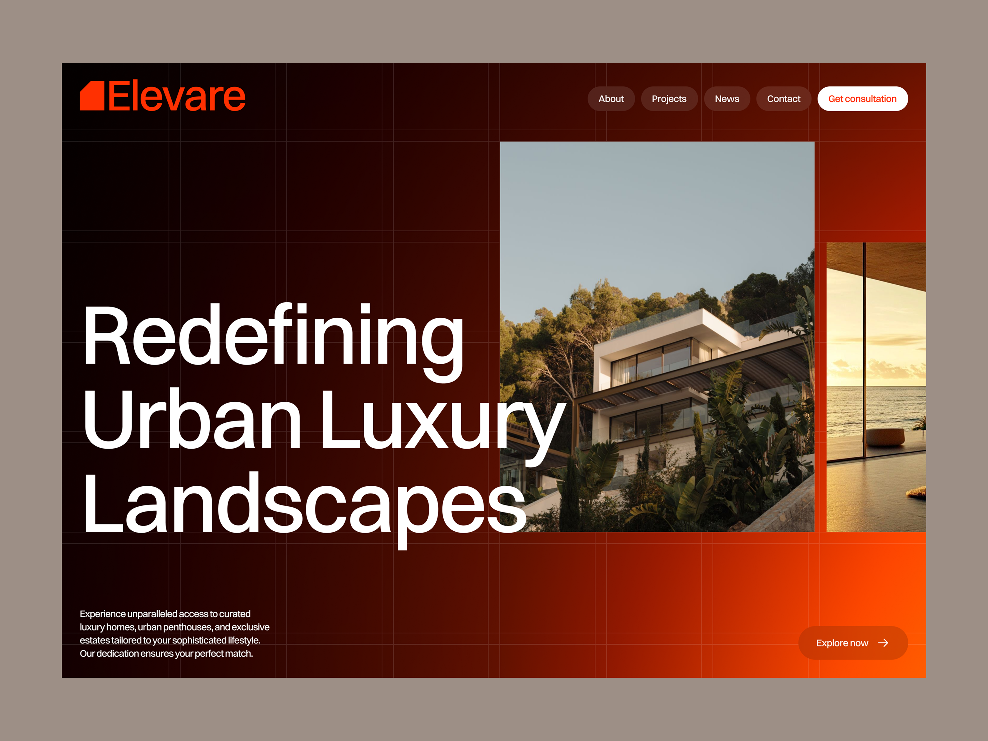 Real Estate Agency Web UI Design