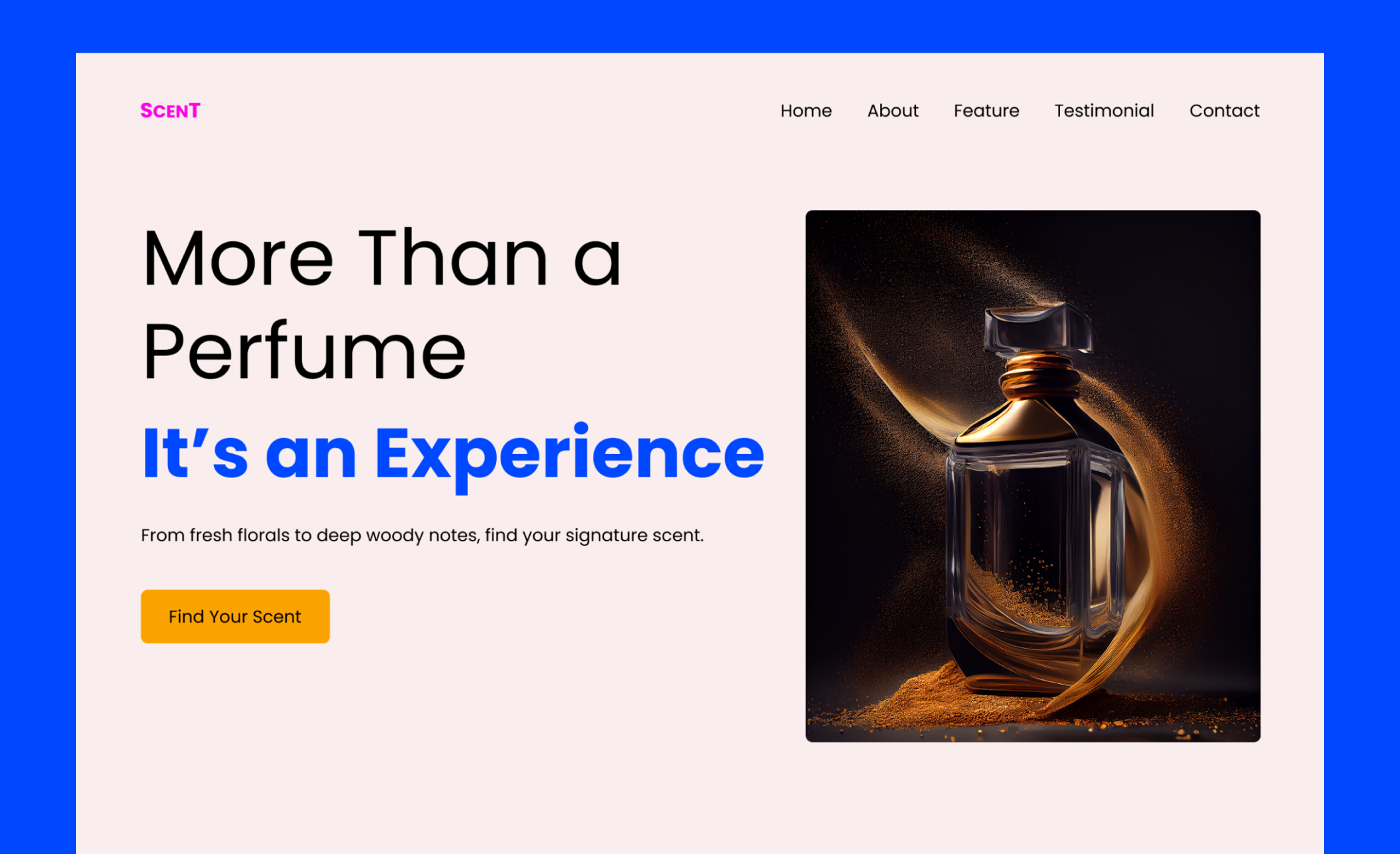 Perfume branding 2026 branding design landing page perfume uiux web website design