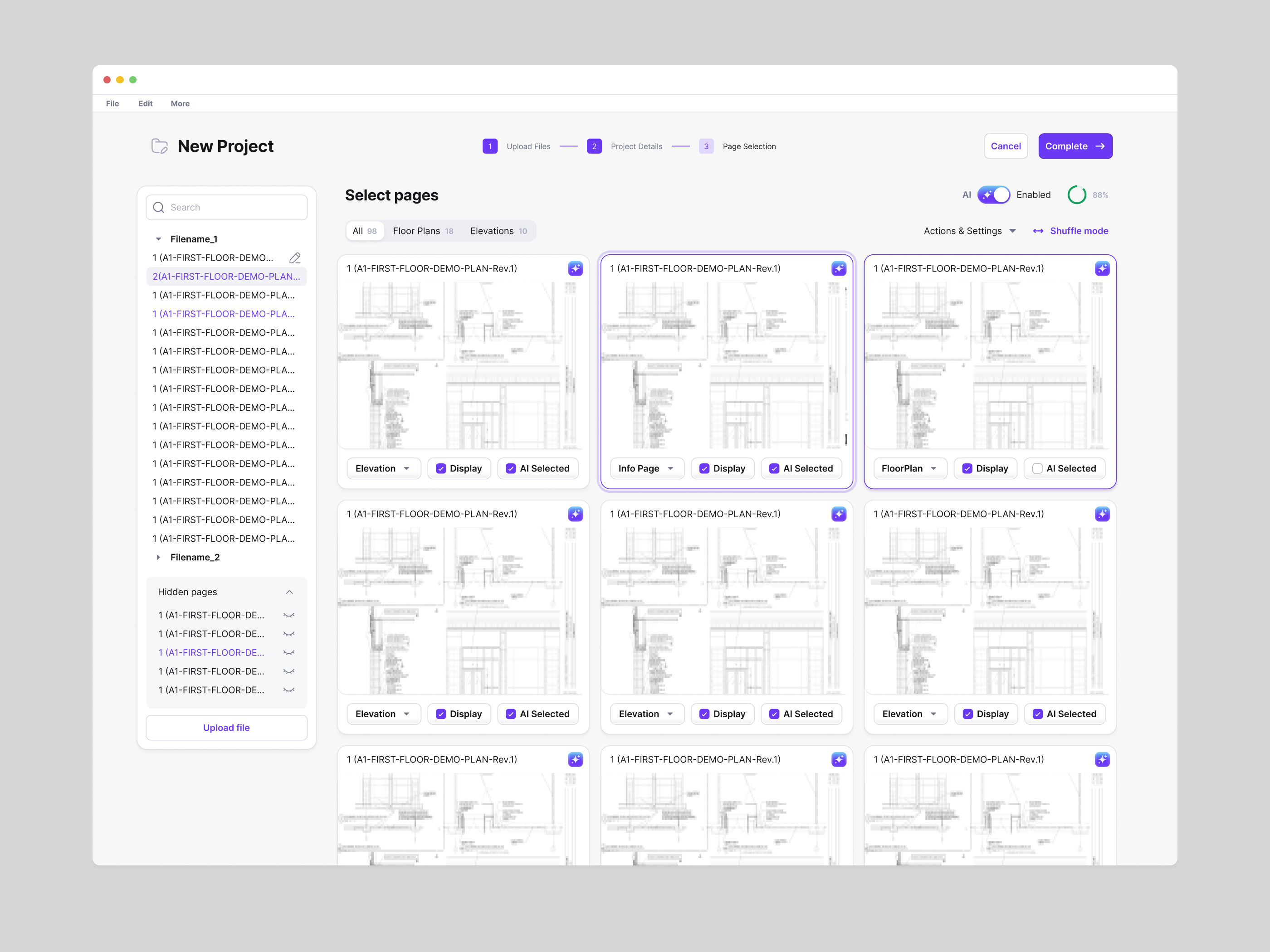 Archiden - Masonry Software UI
