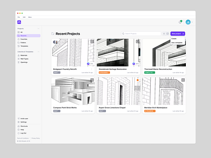 Archiden - Masonry Software UI