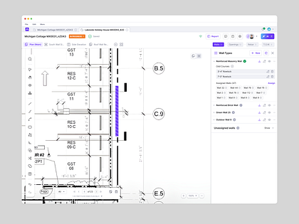 Archiden - Masonry Software UI - Canvas