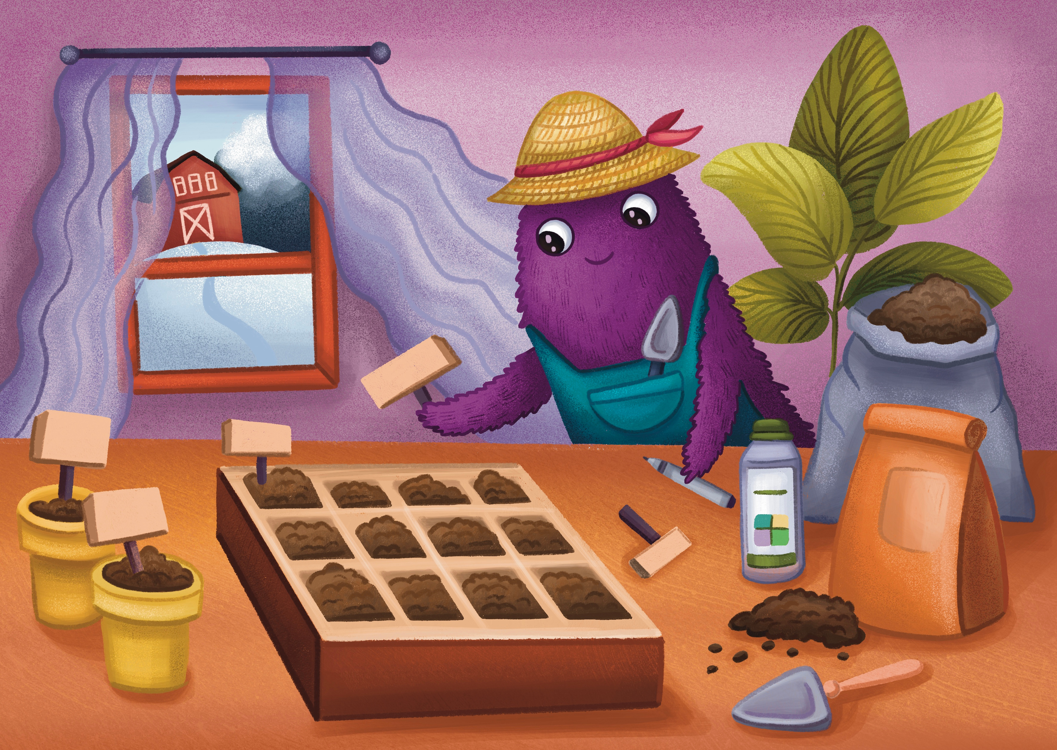 Illustrations for the 2025 calendar
