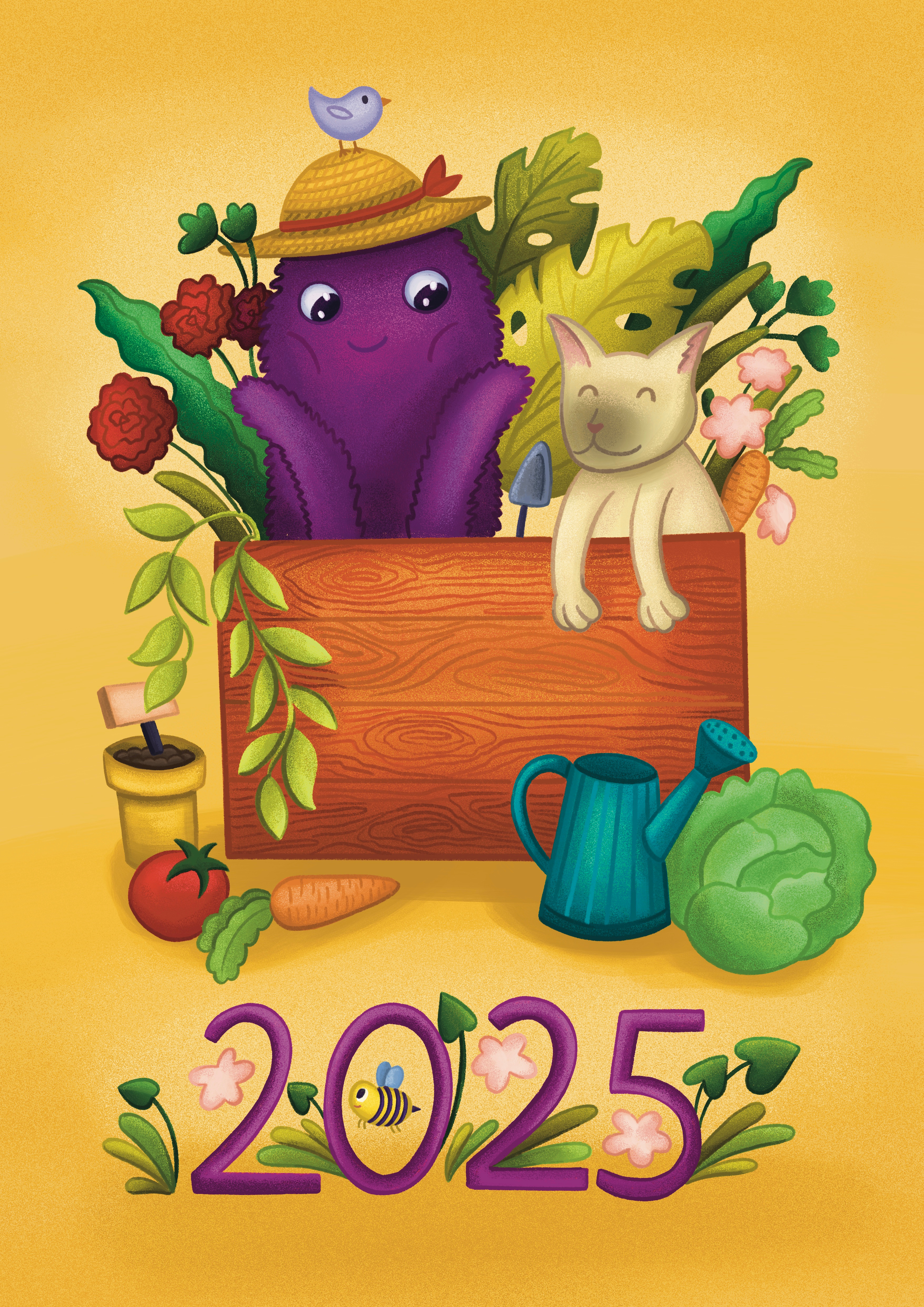 Illustrations for the 2025 calendar