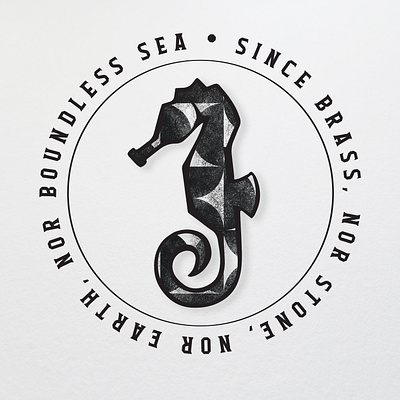 Seahorse Logo bold design logo ocean sea seahorse silhouette william shakespear