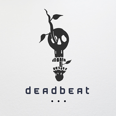 Skull logo 80s bony bony creative deadbeat design edgy logo mascot skull tattoo trapdoor