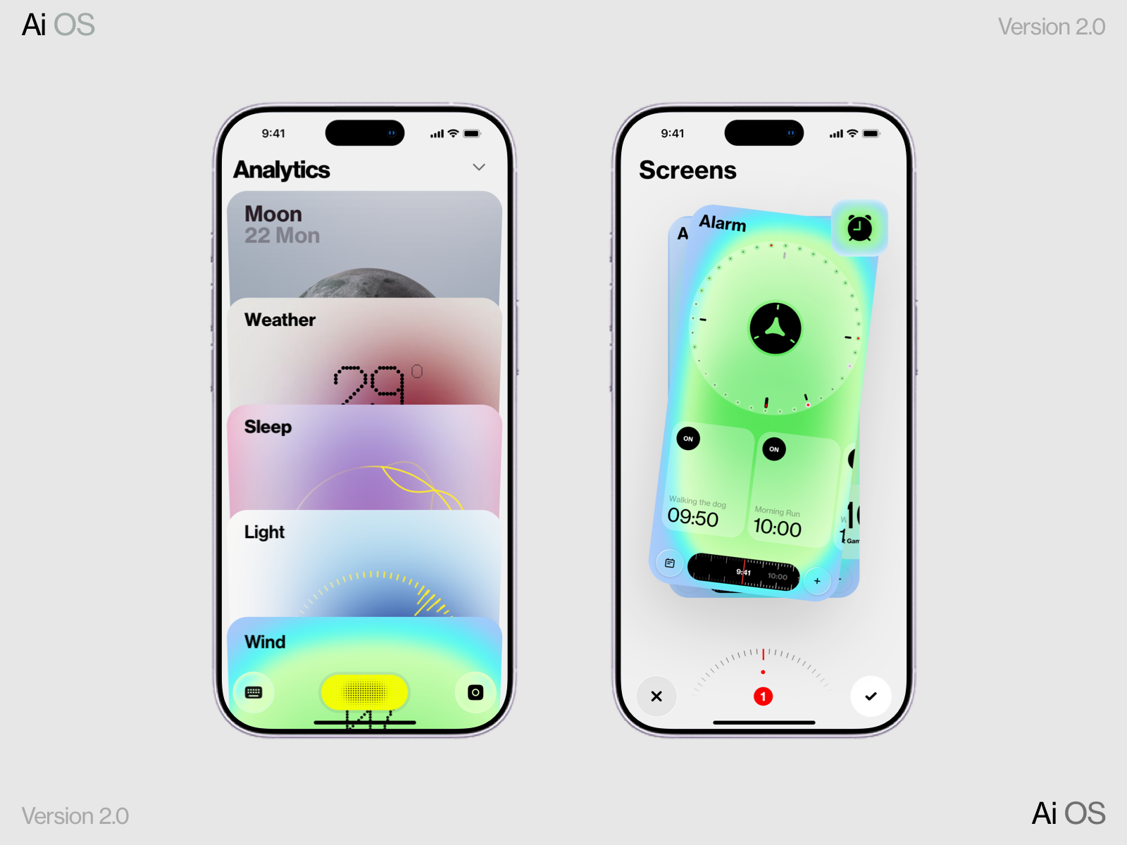 AI Data ai color dashboard design homepage interface ios iphone minimal mobile os product voice watch
