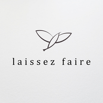 Laissez Faire Bird Logo bird design freedom laissez faire logo simple logo simplicity