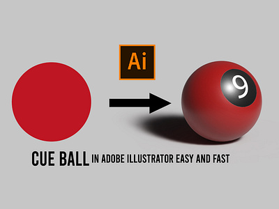 CUE BALL in Adobe Illustrator tutorial 3d abstract adobe illustrator adobe illustrator tutorial background illustrator branding circle cue ball easy graphic design illustrator illustrator design learn colors logo tutorial tutorial for beginners vector visualization