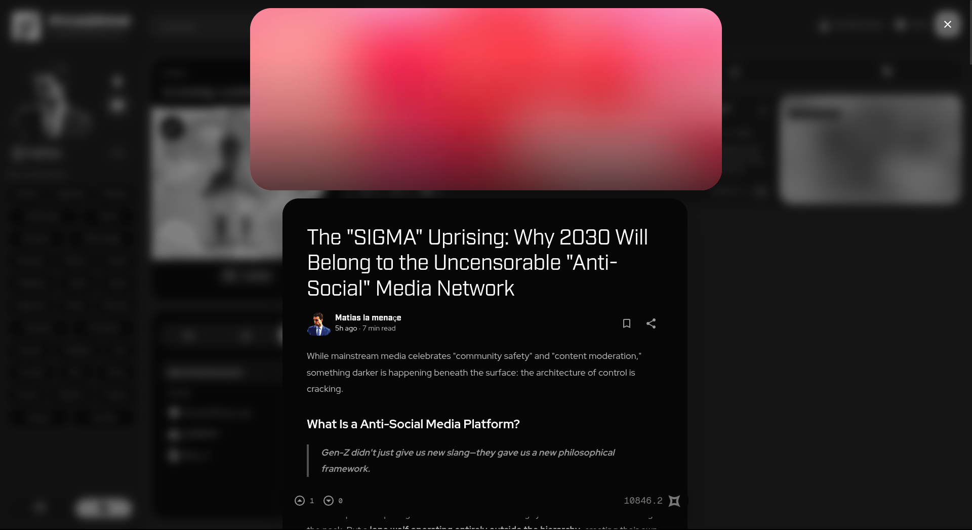 Pixagram.io | Blog Post | Dark Rounded | Gradient