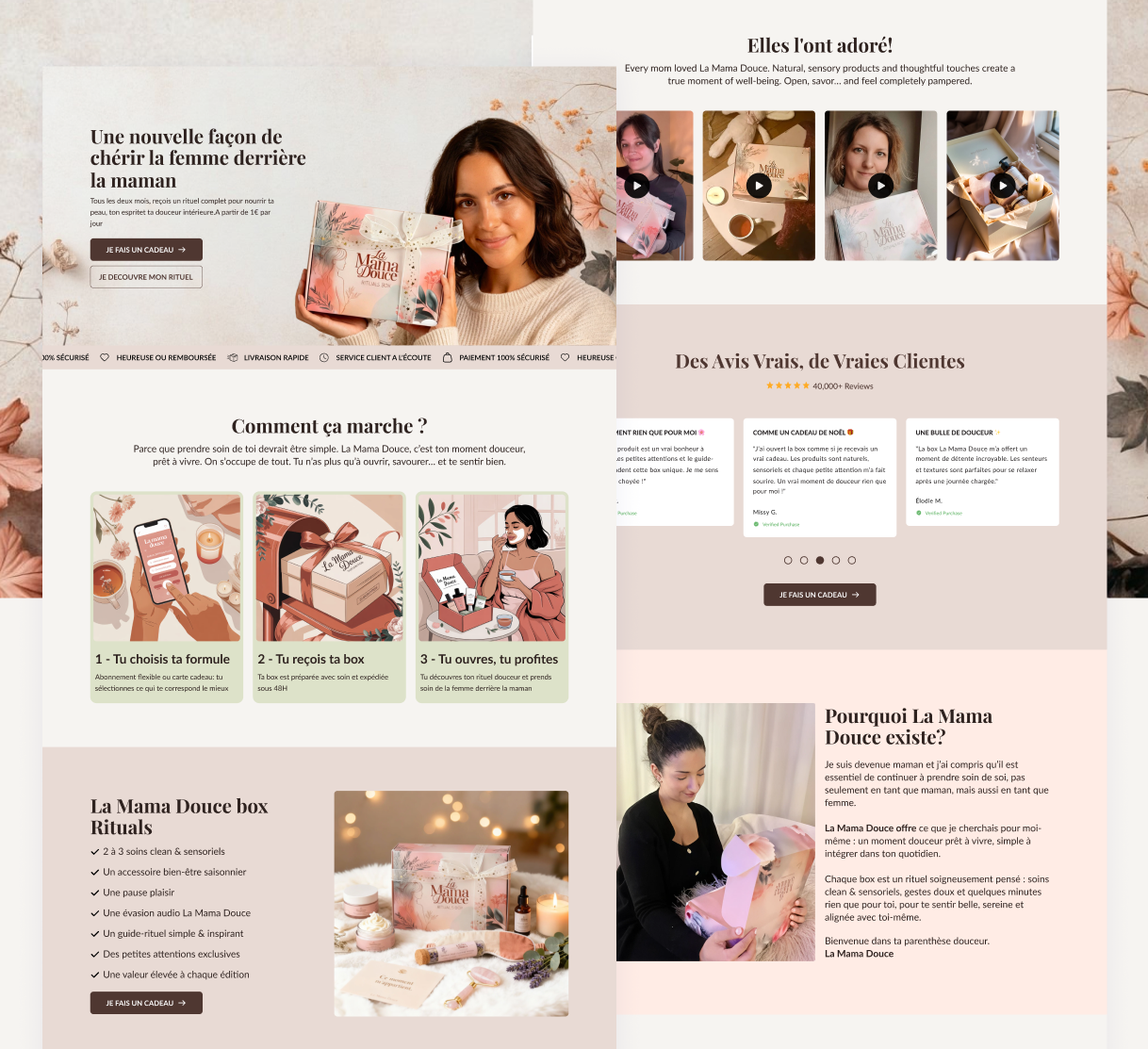 Shopify Luxury Skincare & Self-Care Brand Website Design beautybrand brandidentity ecommercedesign figma design gempages homepage pagefly replo shopify shopify home page shopify landing page shopify website skincarebrand ui design website ui design