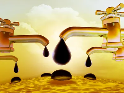 Concept: "Oil is the Lifeblood of the Economy" design graphic design illustration ui