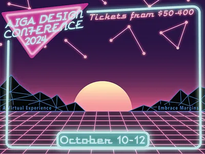 AIGA 2024 Poster branding graphic design infographic vector