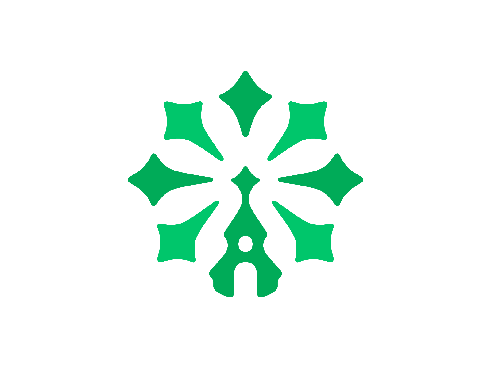 Union Church ✦ Symbol building central christ christian church congregation cross faith god illustration integration logo logodesign logotype sacred spirit star union unite vector