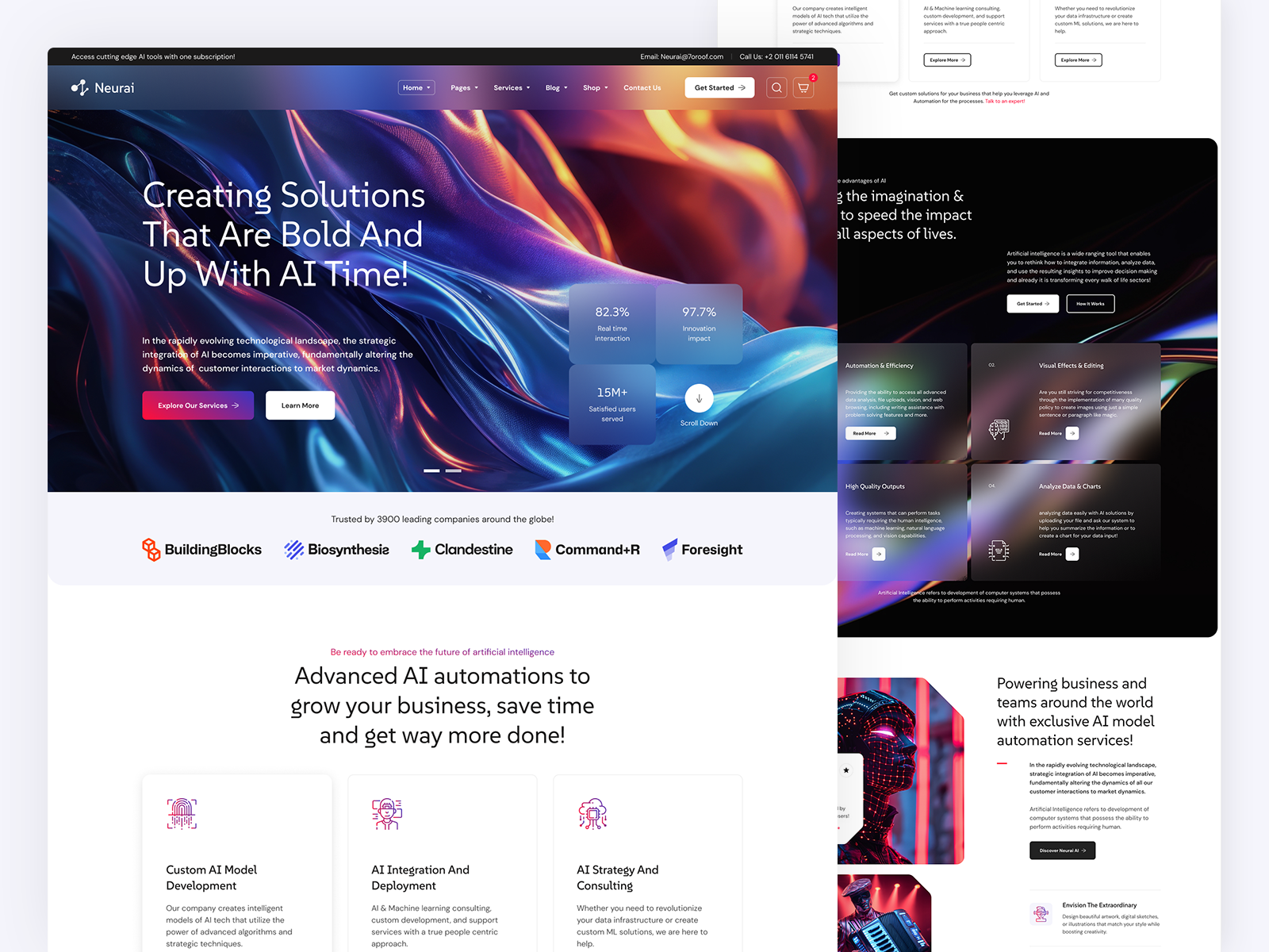 Neurai - AI Agency & Technology WordPress Theme