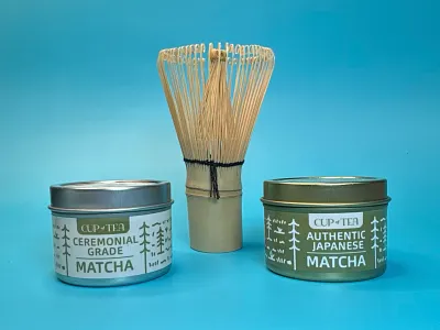 Cup of Tea (Clackamas, OR) Matcha branding cup of tea illustration landcape matcha packaging pattern pnw tea vector