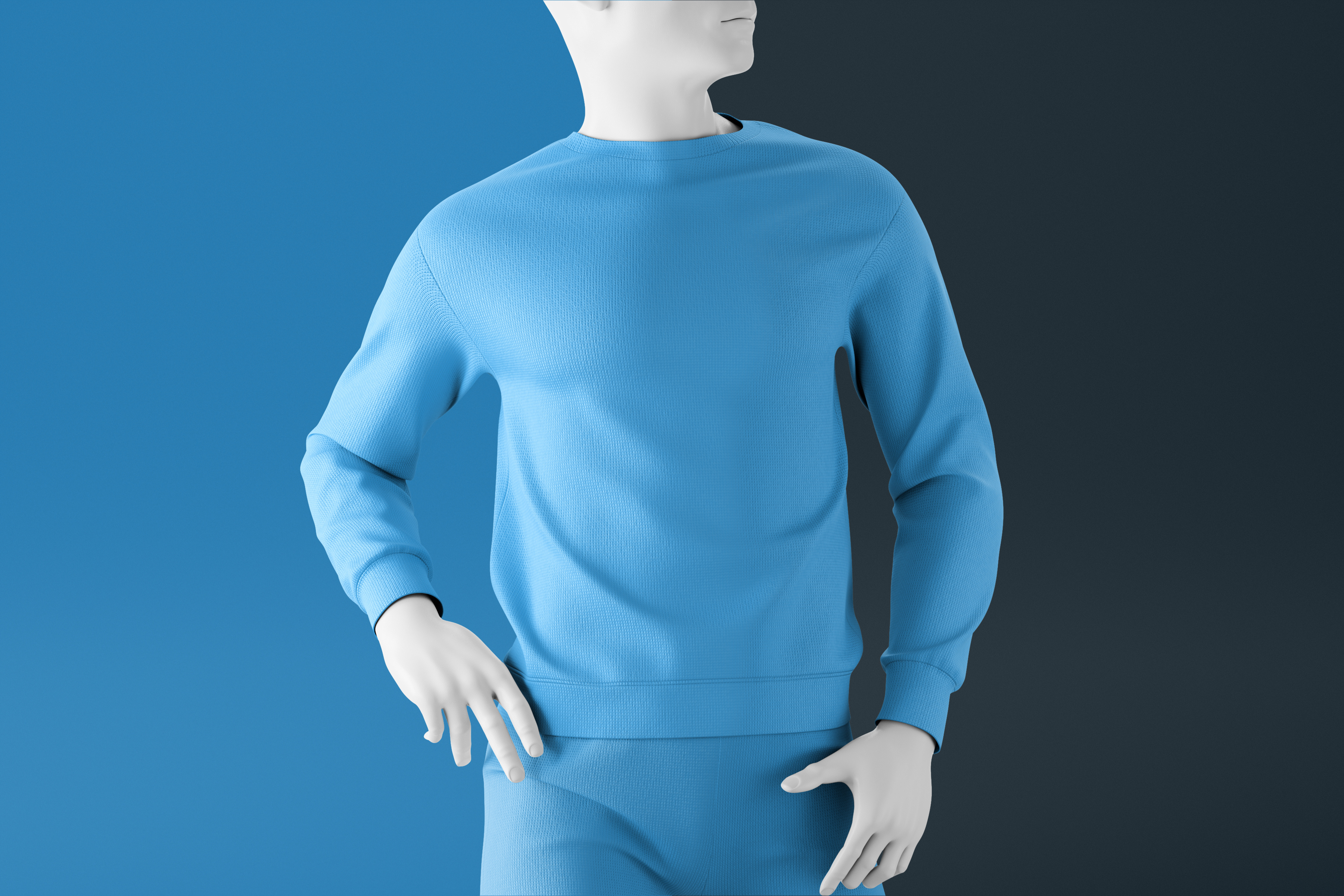 Black Sweatshirt Mockup on Mannequin – Realistic 3D 3d merch design 3d mockup branding graphic design high quality mockups mockup mockups premium model design realistic model sweatshirt