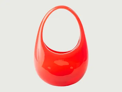 Polished 3D Bag Visualization 3d abstract art 3d bag 3d bag icon 3d hand bag 3d handbag 3d icon 3d llustration 3d model 3d modeling 3d render 3d rendering bag icon big bag blender3d futuristic design hand bag modern bag red shopping texture