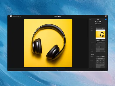Podcast editing clean clear dark editing podcast settings sidebar ui ux video