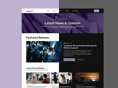 Daily UI #051 - Press Page daily ui dailyui design press page ui ui design uidesign uiux web design website