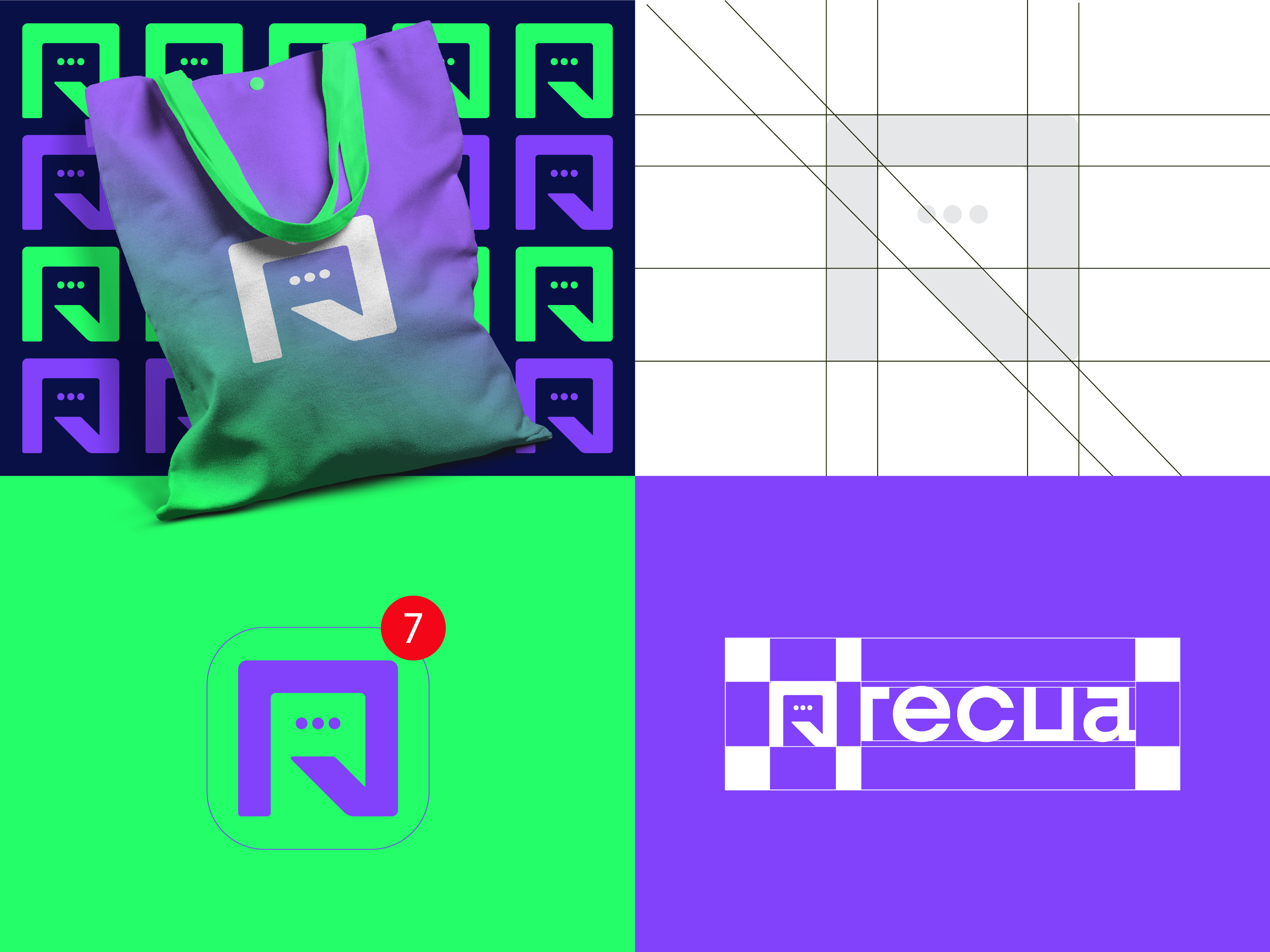 R Letter Chat Logo Design | Modern SaaS & Messaging Brand