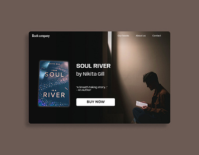 Daily UI #003 - Landing Page book challenge daily ui 003 daily ui 3 dailyui dailyui003 dailyui3 dailyuichallenge landing page landingpage website