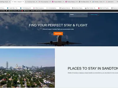 Tranquil travels branding ui ux web design wordpress