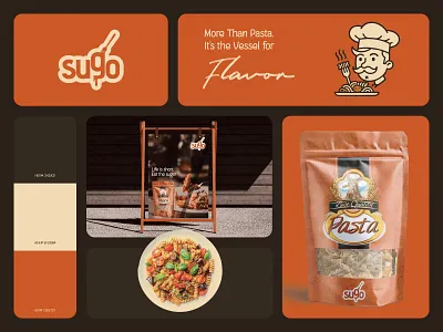 Sugo - Brand identity brand guidelines brand identity brand identity designer brand refresh brand system branding branding portfolio color palette cpg branding design process freelance branding full brand identity logo mark luxury branding pasta brand rustic design startup branding type design visual identity wordmark design