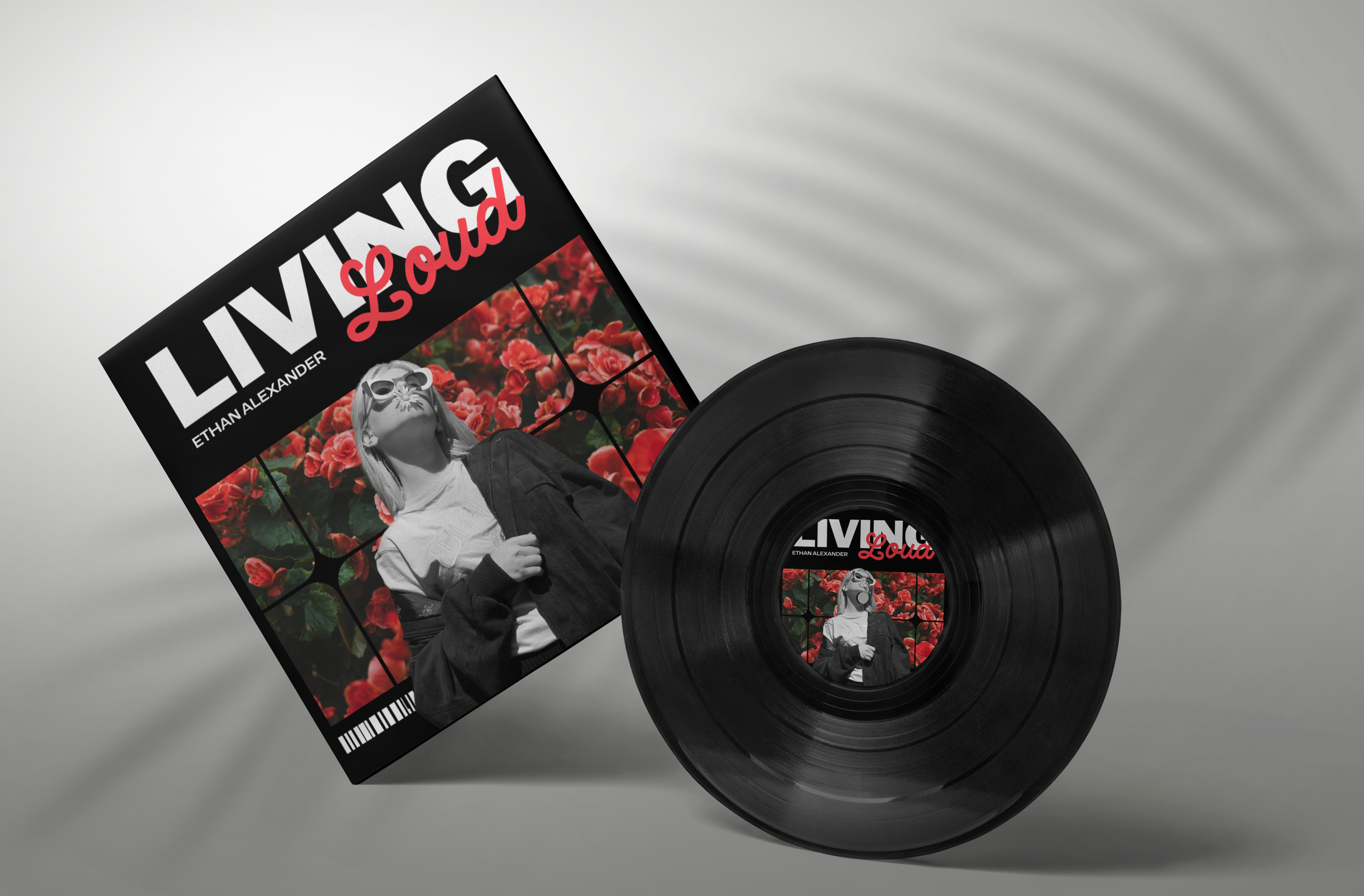 Living Loud | Music Album Cover 3d adobe photoshop album album cover album mockup animation cover design graphic design listening logo motion graphics music music album music album cover music cover music mockup production song spotify