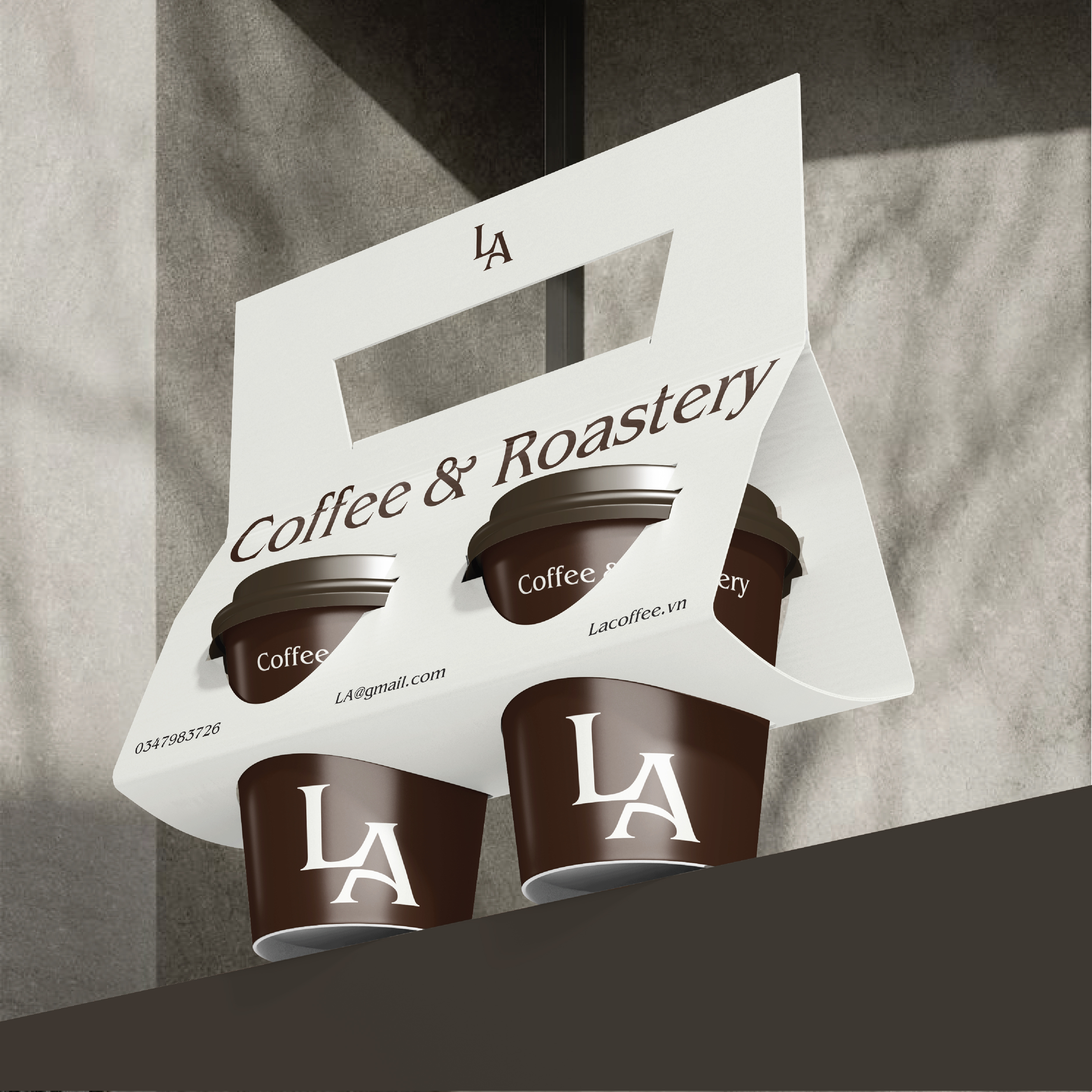 LA COFFEE & ROASTERY BRAND IDENTITY branding design graphic design logo logo design typography