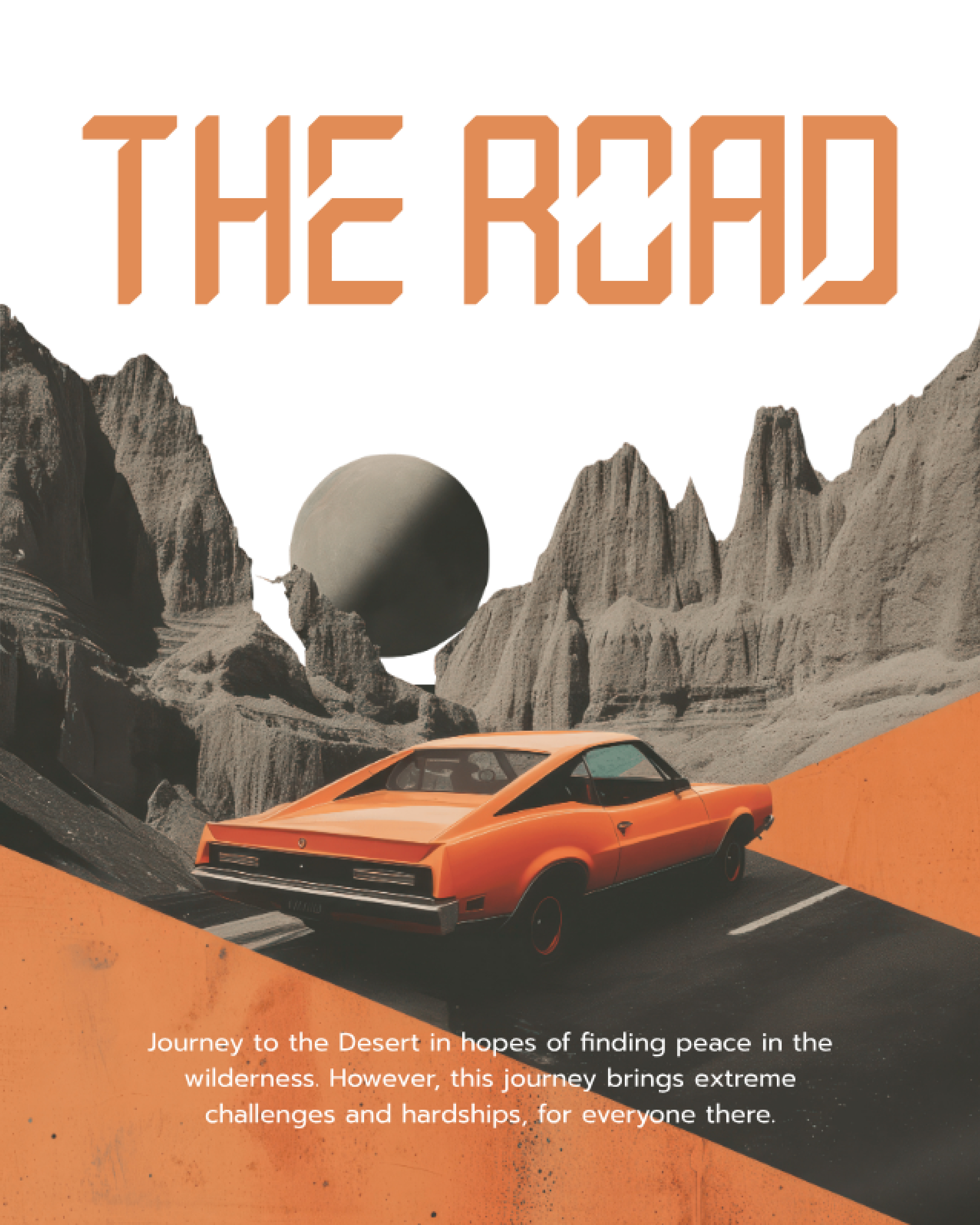 The Road | Film Poster Design adobe car car poster car poster design concept art design f1 film film poster graphic design movie movie poster poster poster design racing travel travel poster typography ui vector