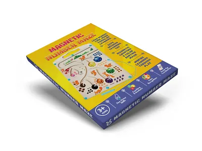 Magnetic Maze | kids Toys Packaging Design & 3D Visualization 3d mockup 3d render 3d visualization blender 3d box design branding. educational toys kids kids toys label packaging magnetic maze packaging packaging expert playful design product packaging retail packaging toy packaging toys web design