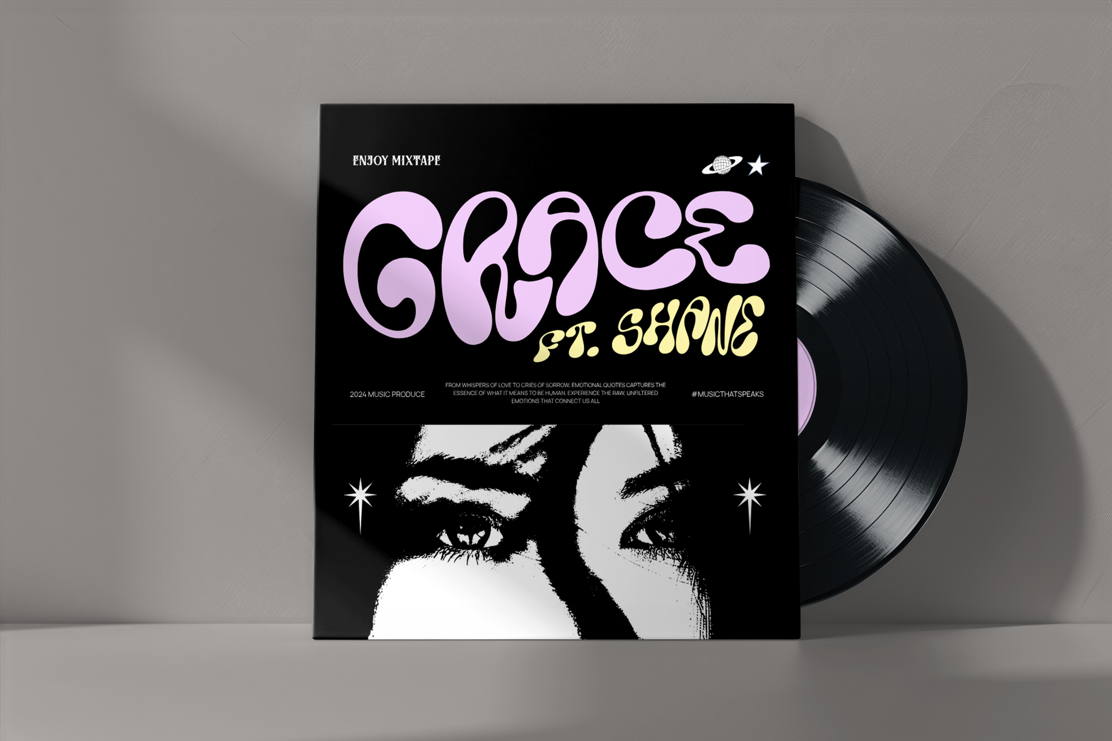 Grace | Music Album Cover adobe photoshop album album cover animation concept cover design graphic design listening minimal mixtape music music album music album cover music cover music poster poster production song spotify