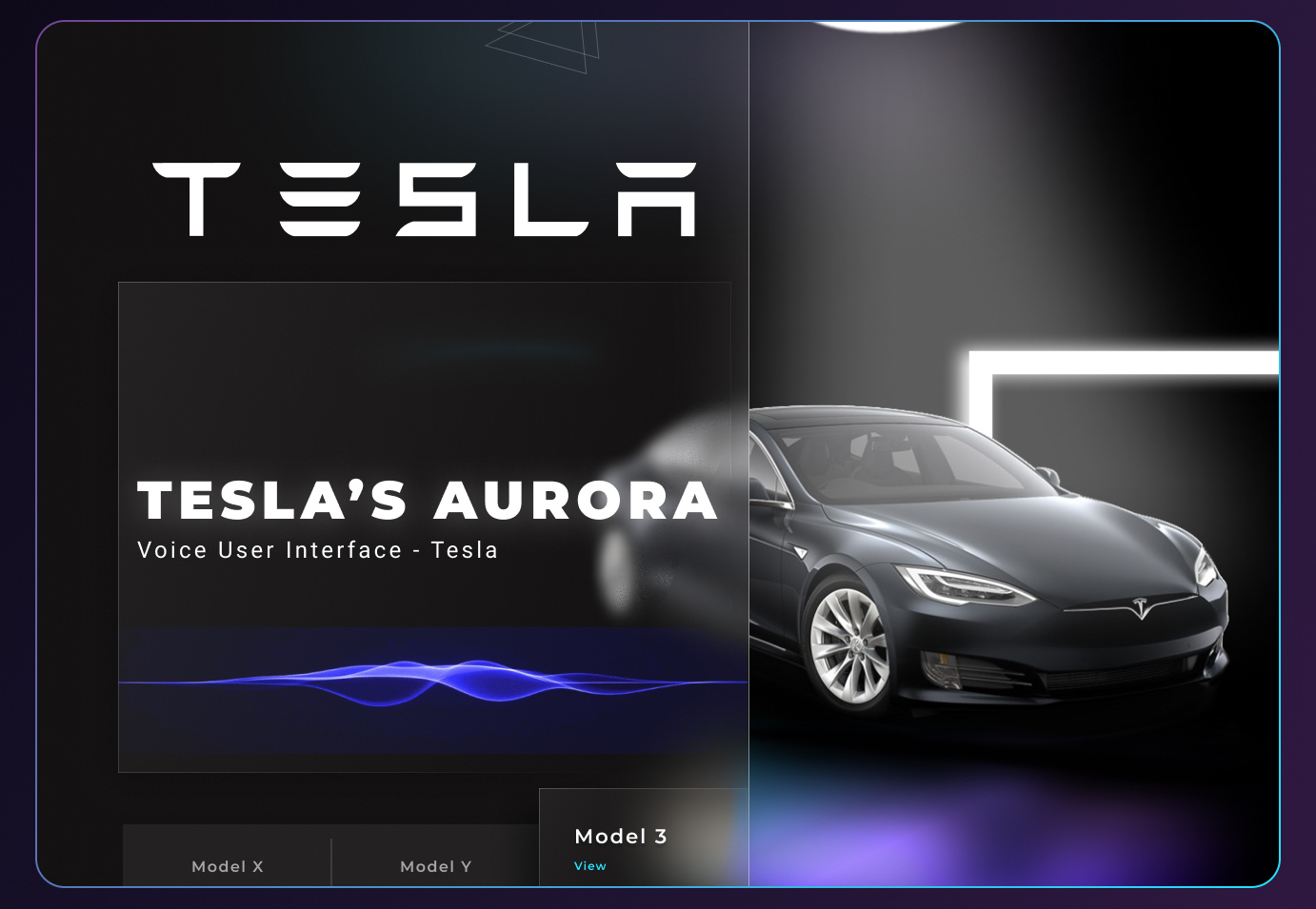 VUI for Tesla ui ux web