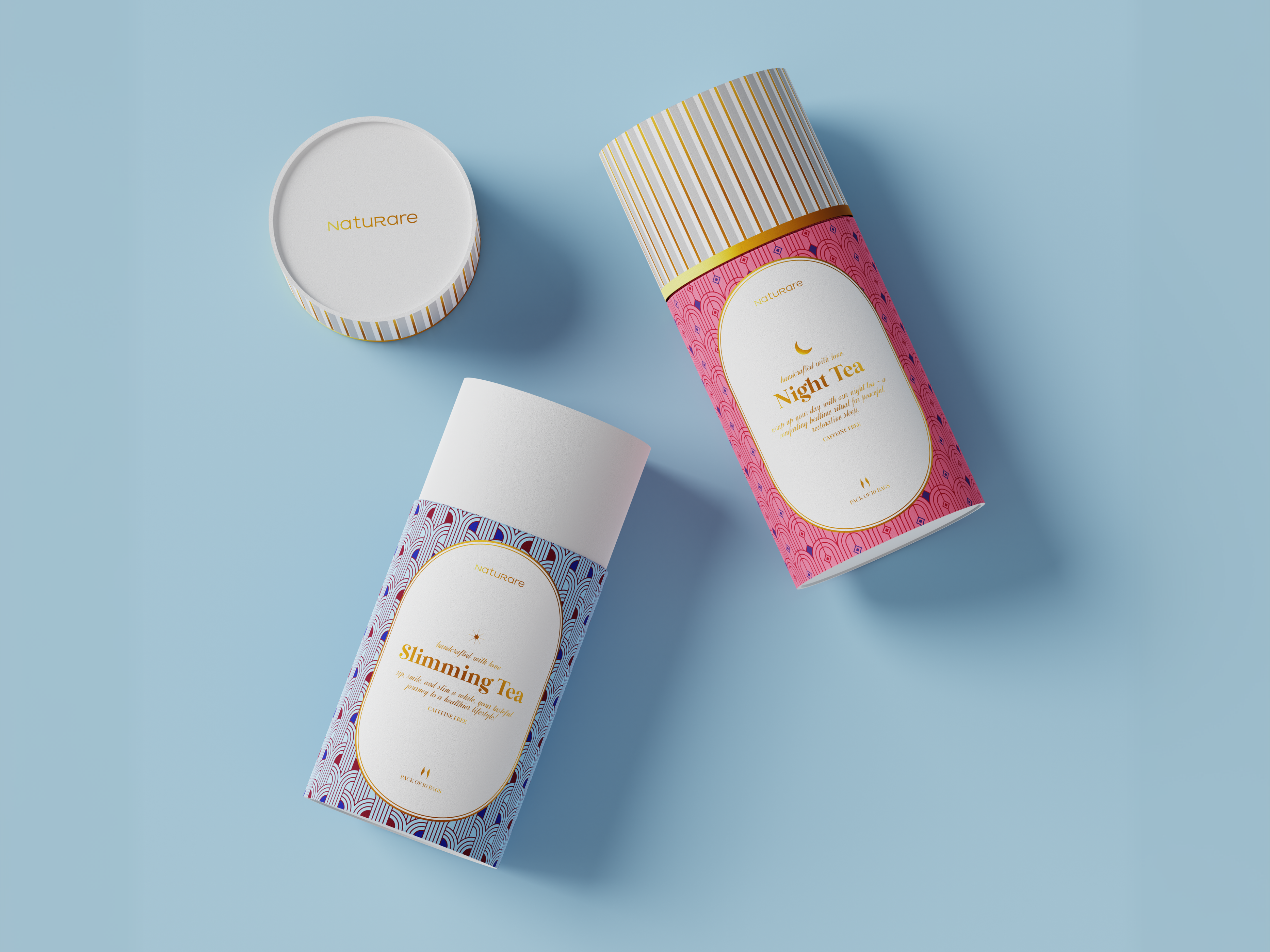 Naturare Tea Collection — Packaging Design & 3D Visualization 3d product render 3d render art direction brand design branding ecommerce label design packaging design product visualization project management tea packaging visual identity