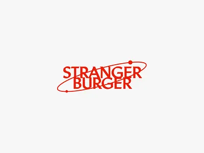 Stranger Burger Logo branding design designer graphic graphic design graphicdesigner identity logo