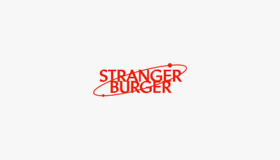 Stranger Burger Logo branding design designer graphic graphic design graphicdesigner identity logo