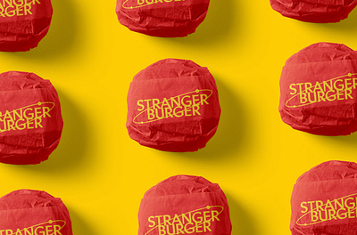 Stranger Burger branding designer graphic graphic design graphicdesigner identity logo vector