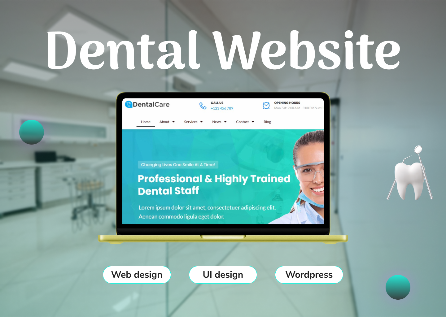 Example of Dental Clinic & Healthcare Web Design