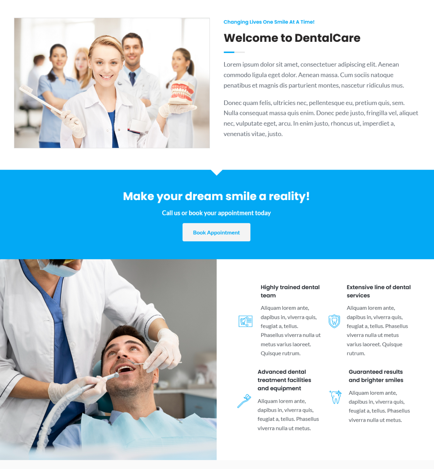 Example of Dental Clinic & Healthcare Web Design