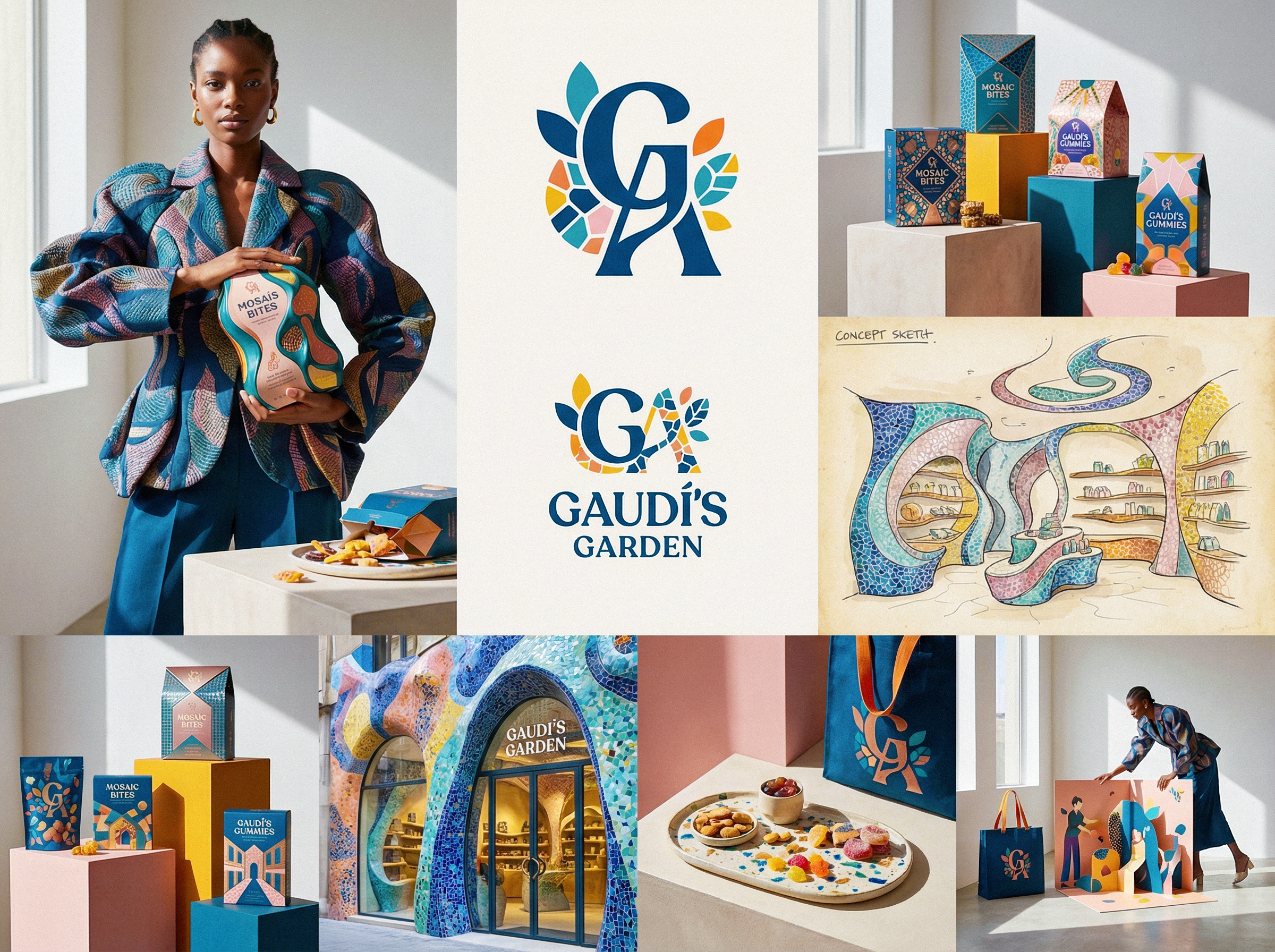 GAUDI'S GARDEN | Mosaic of Bliss by Up-Brands™