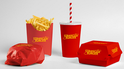 Stranger Burger branding design designer graphic graphic design graphicdesigner logo