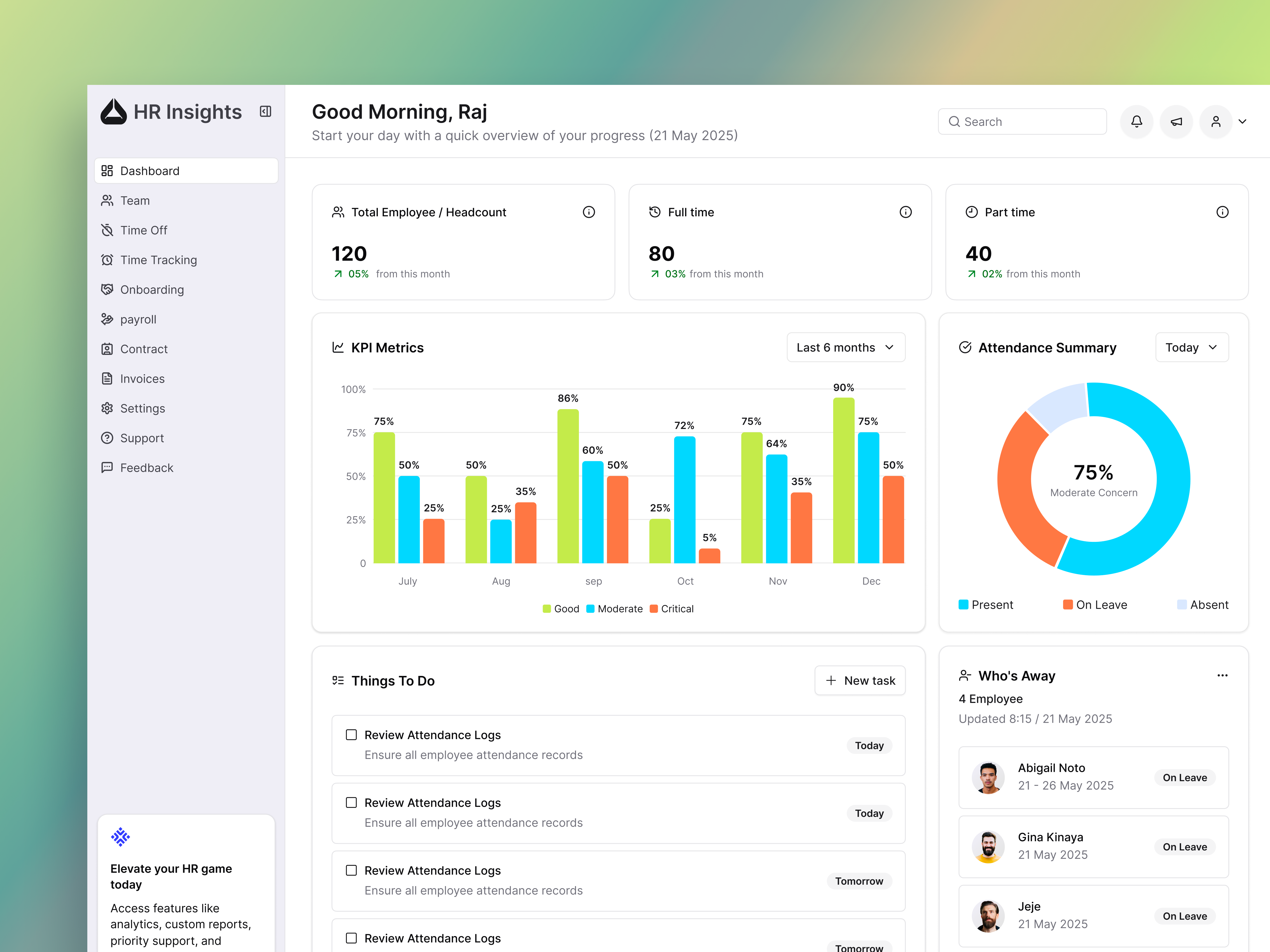 HR Insights — HR Management Dashboard
