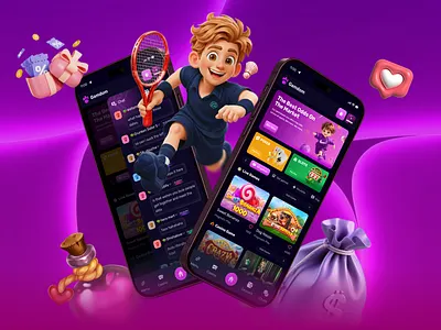 Mobile Casino Gambling — UI/UX Design | Gamdom 🎰 betting casino casino app casino games casino interface casino online casino platform crash game cross game design slots gambling game interface game ui home page live casino main page mobile casino original games uiux web design