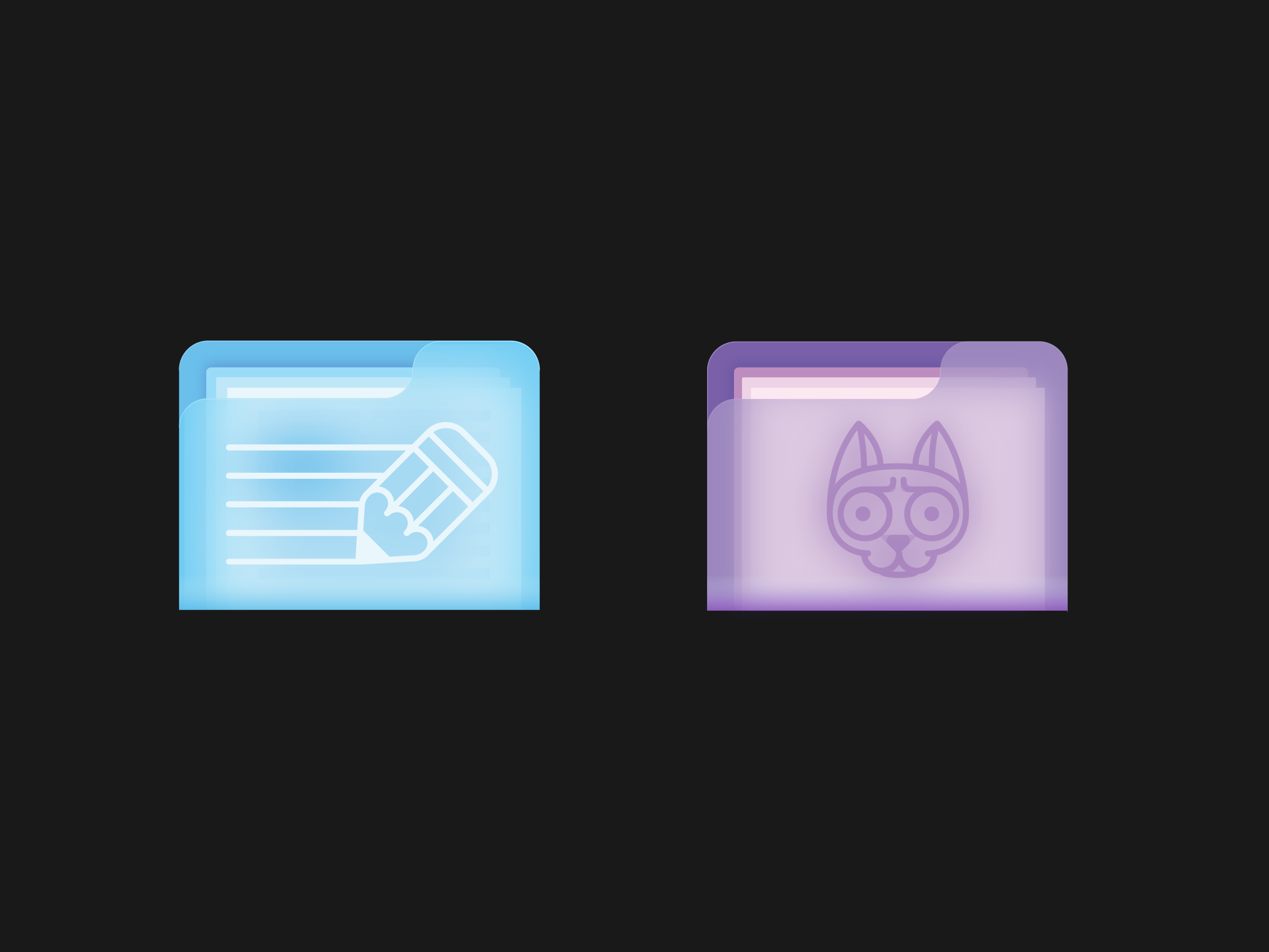 Folder icons folder icons illustration ui