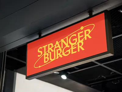 Stranger Burger branding design designer graphic graphic design graphicdesigner logo