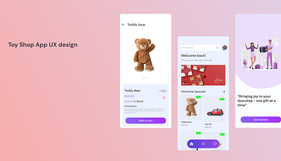 Ux design of gift application ui ux visual design